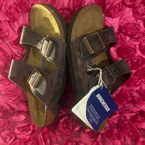 Arizona Oiled Leather Footbed Sandals - Picture 5 of 7